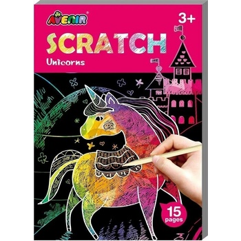 Avenir Škrabacia kniha aktivít mini Jednorožci