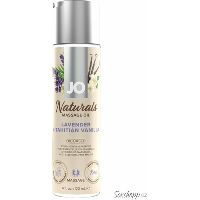 System JO Naturals Massage Oil Lavender & Tahitian Vanilla 120 ml