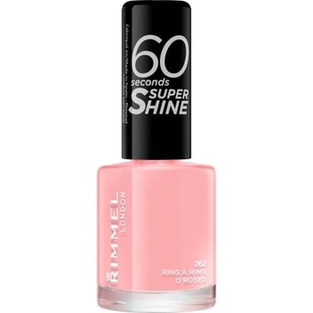 Rimmel 60 Seconds Super Shine бързосъхнещ лак за нокти 8 ml нюанс 262 Ring A Ring O´Roses