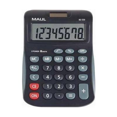 Maul Kalkulačka MJ 550, šedá-černá, stolní, 8 číslic, MAUL 7263490 261837