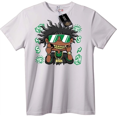 NOONEBRAND Тениска Богат със златни зъби градска - S, White