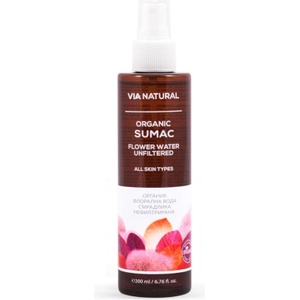Biofresh Cosmetics Via Natural Sumac Flower Water - Органична флорална вода от смрадлика 200мл