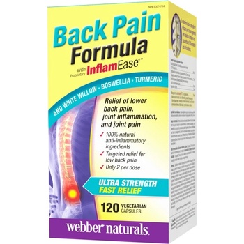 Image 1 of Webber Naturals Osteo Back Pain Relief with InflamEase [120 капсули]