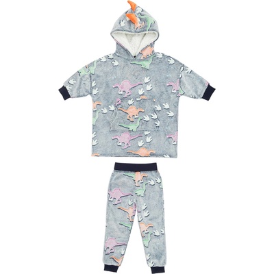 Firetrap Суичър Firetrap Boys Glow in the Dark Hoodie and Pant Set - Navy/Multi