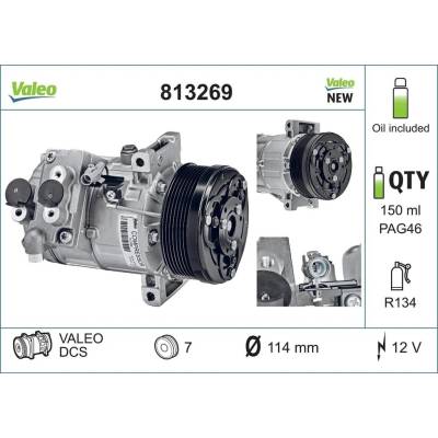 Kompresor, klimatizace VALEO 813269