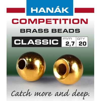 Hanák Competition Klasické Mosazné Hlavičky Zlaté 3,2 mm