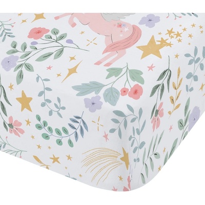 Catherine Lansfield Еластичен двоен детски чаршаф 135x190 cm Fairytale Unicorn - Catherine Lansfield (BD/58166/W/DFD/PK)