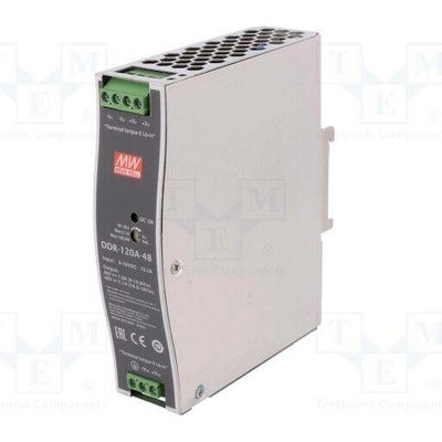 MEAN WELL DDR-120A-48 Měnič: DC/DC; 100,8W; Uvst: 9÷18VDC; Uvýst: 48VDC; Ivýst: 2,1A; DDR