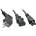 Lindy Захранващ кабел Lindy 30047, от Schuko(м) към към 1 x C13/C5(м), 2m (30047)