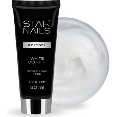 Starnails UV/LED Polygel Hema Di Hema Free 002 White Delight 30 ml