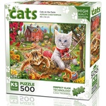 KS Games Пъзел KS Games от 500 части - Котки във фермата (20043)