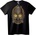 NOONEBRAND Тениска Златен арт череп - XL, Black