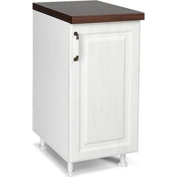 Matis Кухненски шкаф долен с една врата rustic d40 k бял