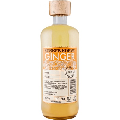 Koskenkorva Ginger 21% 0,5 l (čistá fľaša)
