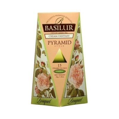 Basilur Bouquet Cream Fantasy Pyramid 15 x 2 g