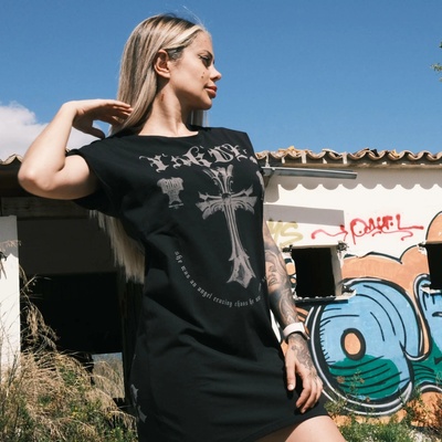 Yakuza dámske šaty Wings V02 Urban GKB 25129 black