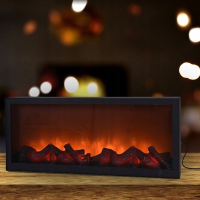 Home Styling Collection Elektrický krb LED vánoční dekorace, 57 x 25 cm