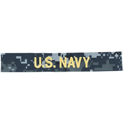 MILITARY RANGE Nášivka "U.S.NAVY" zlatá niť DIGITAL NAVY
