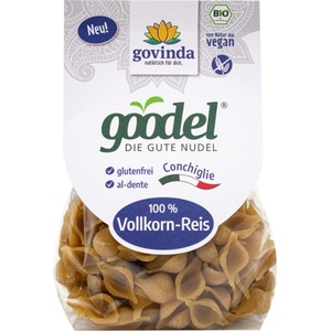 Govinda Био паста Goodel Conchiglie, пълнозърнест ориз - 250 г