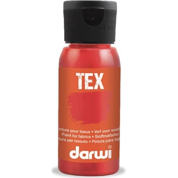 Darwi Tex barva na textil Rumělková červená 50 ml