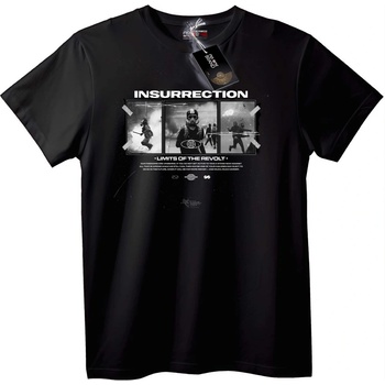 NOONEBRAND Тениска Бунт - 2XL, Black