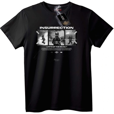 NOONEBRAND Тениска Бунт - 2XL, Black