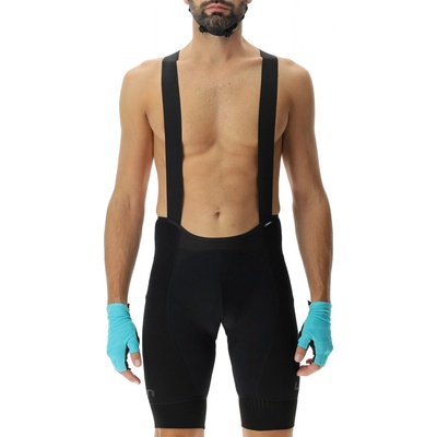 UYN Biking Metarace OW Bib Shorts Multilingua 2024 Black/Turquoise
