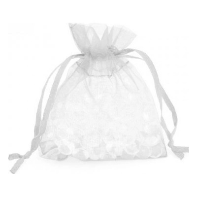 Paper Design Dárkový sáček organza 7,5 x 10 cm - stříbrná - 9609