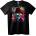 NOONEBRAND Тениска Неонов Freddy Ретро - 5XL, Black