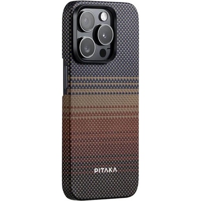 PITAKA Magsafe Калъф за iPhone 15 Pro Max, Pitaka MagEZ 5 Case, Кафяв (KI1501SUM)