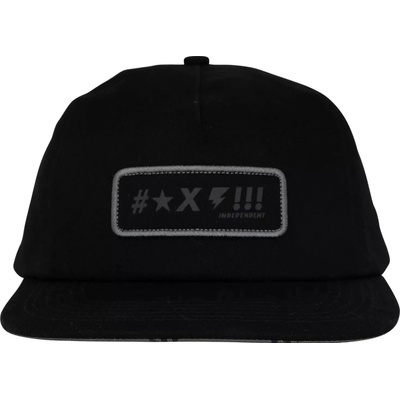 INDEPENDENT Exclamation Snapback Unstructured Hat Black 154825