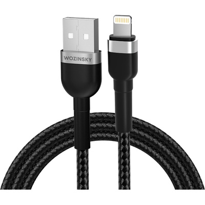 Wozinsky WNBAL1 USB, iPhone Lightning, 1m,černý