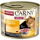 Konzervy pre mačky Animonda Carny Adult hovädzie,kura a kačacie srdiečka 200 g