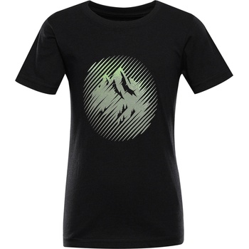 Alpine Pro Детска бързосъхнеща тениска с cool-dry ALPINE PRO DALLO 3 black вариант pb ALPINE PRO | Cheren | Момчешки | 104/110