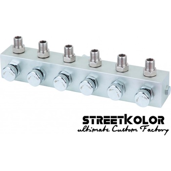 Aibrush rozbočovač s regulátorem 6x1/8" FENGDA BD-13-6