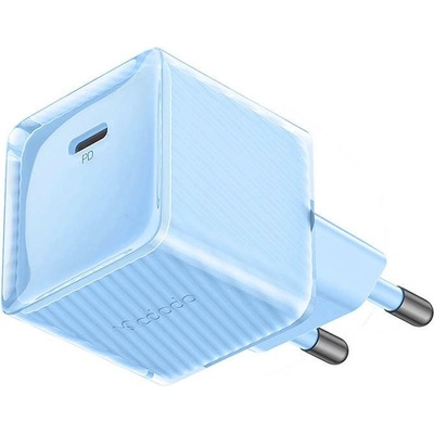 Mcdodo GaN Fast Wall Charger 20W - захранване за ел. мрежа 20W с USB-C изход и технология за бързо зареждане (син) (D64770)