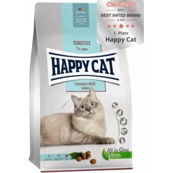 Happy Cat Sensitive Adult Kidney Diet - храна разработена специално за котки с цел подпомагане на бъбреците, с пилешко, говеждо, ориз, картофи, 1, 300 кг, Германия - 70607