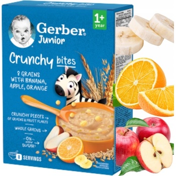 Gerber Junior nemléčná kaše ovocná s křupavými kousky 200 g