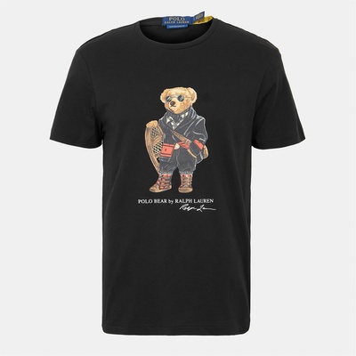 Ralph Lauren Тениска Polo Ralph Lauren Men's Ski Bear Embroidered T-Shirt - Polo Black Bear