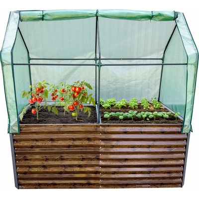 Garden King Agro Bed II 200 x 79/199 x 100 cm 3D potlač design drevo