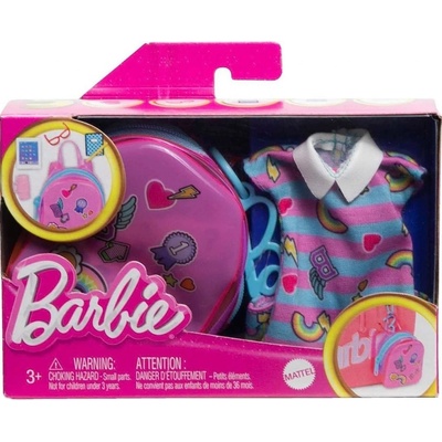 Mattel Barbie oblečenie s doplnkami v praktickom balení HJT44
