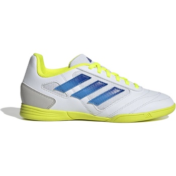 adidas Юношески футболни обувки Adidas Super Sala II Juniors Indoor Football Boots - White/Blue/Yllw