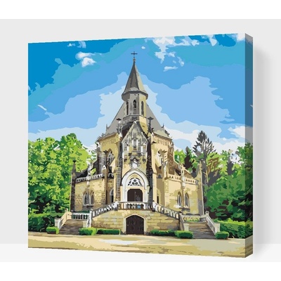 Painting Queens Painting Queens Schwarzenberská hrobka 80 x 80 cm vypnuté plátno na rám PBN/SCHWARZENBERGTOMB/80X80/W