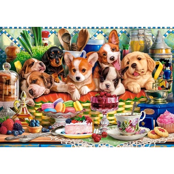 Castorland - Puzzle Puppies Dessert - 1 000 piese