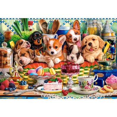 Castorland - Puzzle Puppies Dessert - 1 000 piese