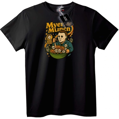 NOONEBRAND Тениска Myer хапване Halloween - 2XL, Black