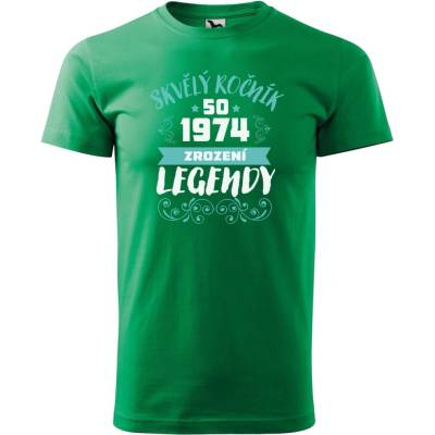 Dobrý Triko pánské tričko Zrození legendy Středně zelená