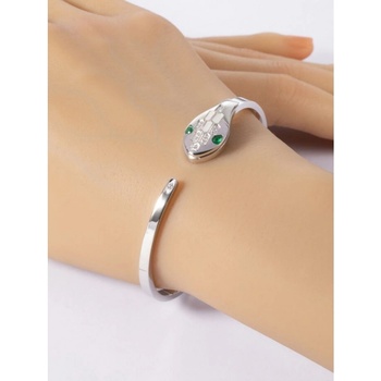 Prosperk náramek ocelový s hadem S4295