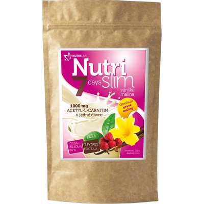 NUTRICIUS NutriSlim Vanilka Malina prášok na prípravu koktailu 210 g
