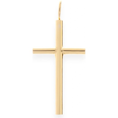 MPM Dámský ocelový nerezový přívěsek Veronic pozlacený SPD.70369 křížek